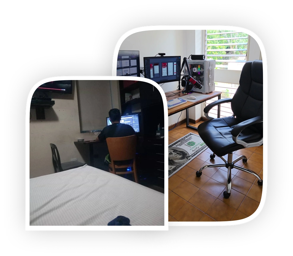 Dave's design workspace