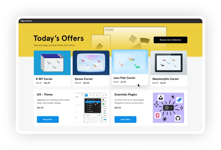 Product website screenshot