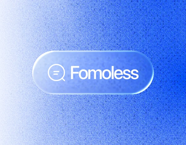 Fomoless AI news product case study cover